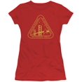 thumbnail image 2 of Star Trek Gold Academy Junior Women's Sheer T-Shirt Red, 2 of 2