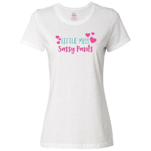 Inktastic Little Miss Sassy Pants, Sassy, Sassy Girl, Hearts Women's T-Shirt