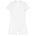 thumbnail image 5 of Alvivi Men's Short Sleeve One Piece Boyshorts Jumpsuit Romper Bodysuit Unitard White XXL, 5 of 8