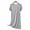 Gray, variant on Yuanlook Women's Short Sleeve Nightgown, U-Neck Loose Soft Midi Sleep Dress Casual Loungewear M-XL