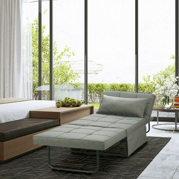 Find ottomans with storage at every day great prices. ainfox convertible sofa bed 4 in 1 multi function folding modern ottoman breathable linen couch bed guest bed lounge with adjustable sleeper