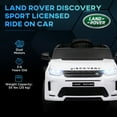 thumbnail image 4 of Qaba 12V  Land Rover Licensed Kids Electric RC Car, Toddler Ride on Toys Gift, White, 4 of 10