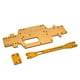 thumbnail image 2 of Placa inferior de repuesto para Wltoys con accesorios de actualización de placa de metal de dos capas Oro, 2 of 3