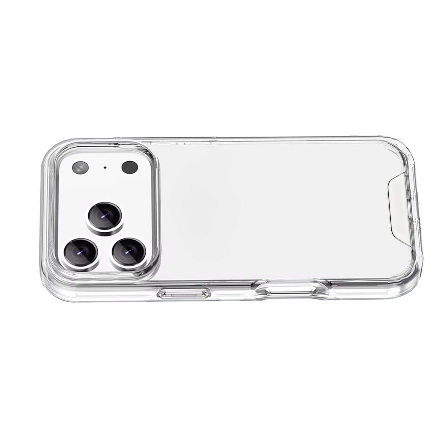 Hard Clear Case with Metal Button - CLEAR for iPhone 17 Pro Max