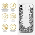 thumbnail image 4 of Case Yard iPhone-11 Case Clear Soft & Flexible TPU Ultra Low Profile Slim Fit Thin Shockproof Transparent Bumper Protective Cover Drop Protective Cell Phone Cases (Vintage Flowers), 4 of 8
