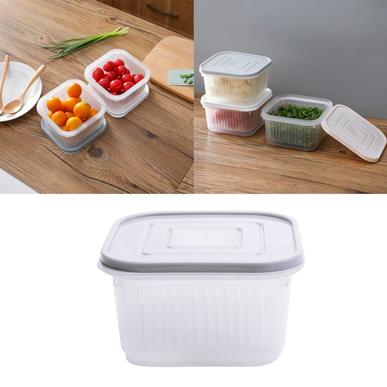 Clear Food Storage Container,Plastic Multigrain Storage Transparent Sealed  Cans for Snack Dried Nuts Storage Food Keeper,Plastic Kitchen Refrigerator  Food Box Kitchenware 