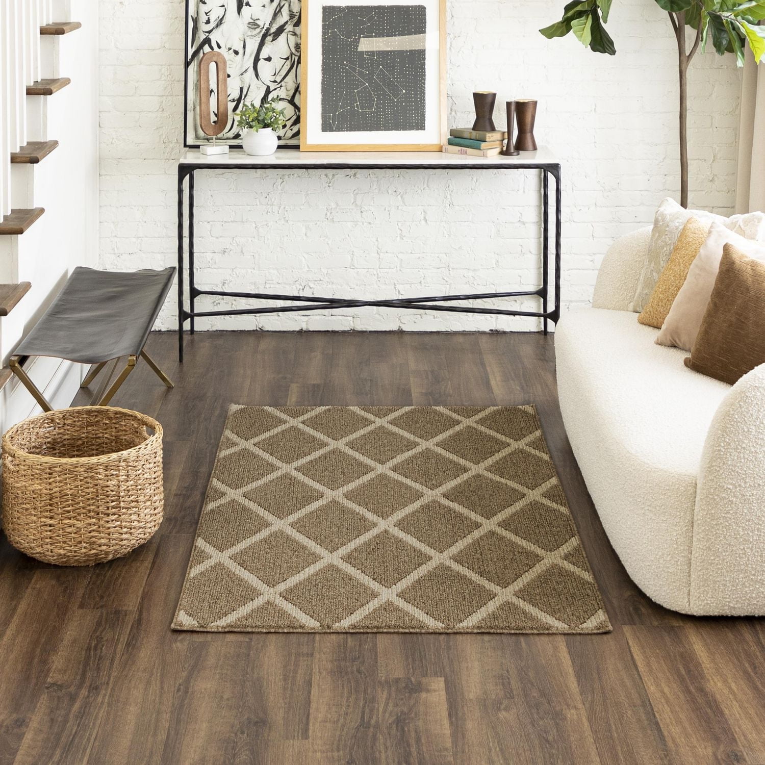 Mohawk Home - Tapis touffeté en polyester à losanges Lewis