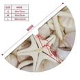 thumbnail image 3 of Cauagu 48" Christmas Tree Skirt Starfishes On Seashells Pattern Christmas Tree Decorations Tree Mat for Xmas Decorations Occasion Holiday Home Decor -48", 3 of 7