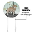 thumbnail image 6 of Acrylic Bobcat Lynx Cat Cake Topper Party Decoration for Wedding Anniversary Birthday Graduation, 6 of 6