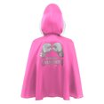 thumbnail image 4 of Hansber Kids Boys Girls Metallic Trim Martial Arts Boxer Training Outfit Boxing Robe And Sides Slit Shorts Set Hot Pink Silver 8, 4 of 6