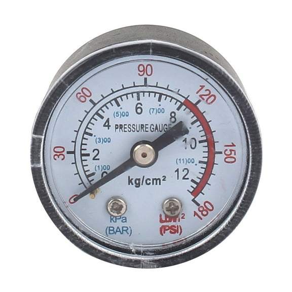 Unique Bargains Air Compressor 1/8BSP Male Threaded 0-12 Bar 0-180PSI Pressure Gauge Manometer