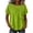 Green, variant on Women's Embroidery Short Sleeve Shirts Summer Petite Chic Crew Neck Plain T-Shirt Casual Fashion Daily Wear Tops Purple