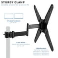 thumbnail image 2 of VIVO Steel Universal Pole Mount TV Arm VESA Plate | Fits 32" to 55" Screens, 2 of 8