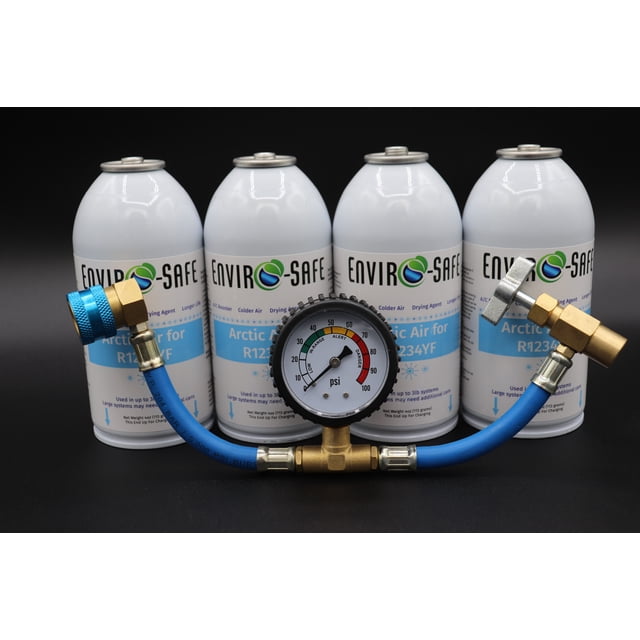 EnviroSafe Arctic Air R1234yf Réfrigérant Support Agent de Séchage Air Plus Froid (Lot de 4)