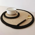 thumbnail image 5 of Round Handmade Placemats Waterproof Dining Table Mats Tableware Bowl Pads Drinking Cup Coasters Kitchen Party Supplies, 5 of 8
