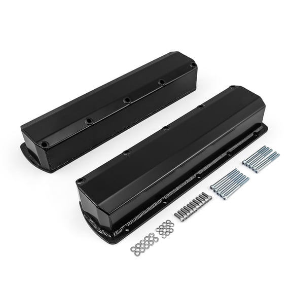 Speedmaster PCE314.1171.03 Compatible with Oldsmobile 350 400 425 455 Fabricated Valve Covers - Black