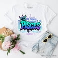 thumbnail image 5 of Pisces Graffiti Zodiac T-Shirt, Street Style Astrology Horoscope Tee, 5 of 10