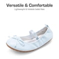 thumbnail image 4 of Zapatos Bailarinas para Niña DREAM PAIRS Talla 6 Azul Claro con Moño, 4 of 6