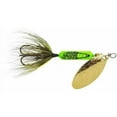 thumbnail image 2 of (2 pack) Yakima Bait Worden's Original Rooster Tail, Inline Spinnerbait Fishing Lure, Green Caddis, 1/6 oz., 2 of 3