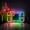 Color Flow Effect (76 modes), variant on Game Console Led Light Box, Dimmable Neon-Like Light Signs USB Power for Wall Decor Bedroom Decoration, Static Light (WxH) 16"x10"