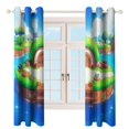 thumbnail image 3 of Blackout Curtains Decor Fairy Tale Cabin Balloon for Bedroom Living Room Grommet Window Drapes 2 Panel Set, 3 of 5
