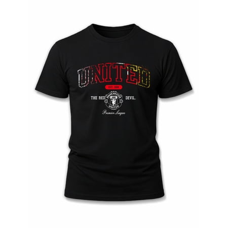 Greenink Manchester United Fan Tee men s comfort colors tshirt black elegant 2026 Daily and weekend wear Casual sportswear Basic Unisex Shirt Crewneck tshirts