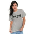 thumbnail image 5 of Free Hugs for Cats Cute Pet Lover Women's Graphic T Shirt Tees Brisco Brands L, 5 of 5