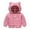 Z5 Pink, variant on Baby Boys Girls Winter Coats Toddler Light Puffer Down Jacket Kids Bear Hoods Padded Outwear(Color:Pink,Size:6-12 Months)