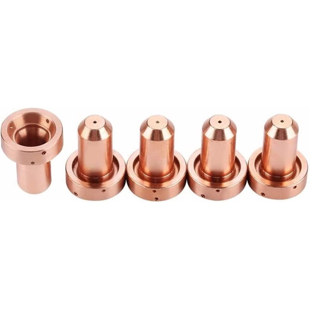 Gamvdout 5Pcs 9-8215 Plasma Cutter Torch Electrode 9-8210 Nozzle Replacement Tool Set Welding nozzle