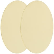 Koolleo 2pcs Round Brass Plates DIY Jewelry Brass Plate Brass Sheet Metal Sheets for Crafts