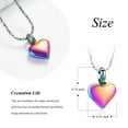 thumbnail image 3 of Men Women Little Heart Memorial Cremation Jewelry for Ashes Holder Urn Necklace Lockets for Human Ashes Pendent for Ashes and Chain, 3 of 3