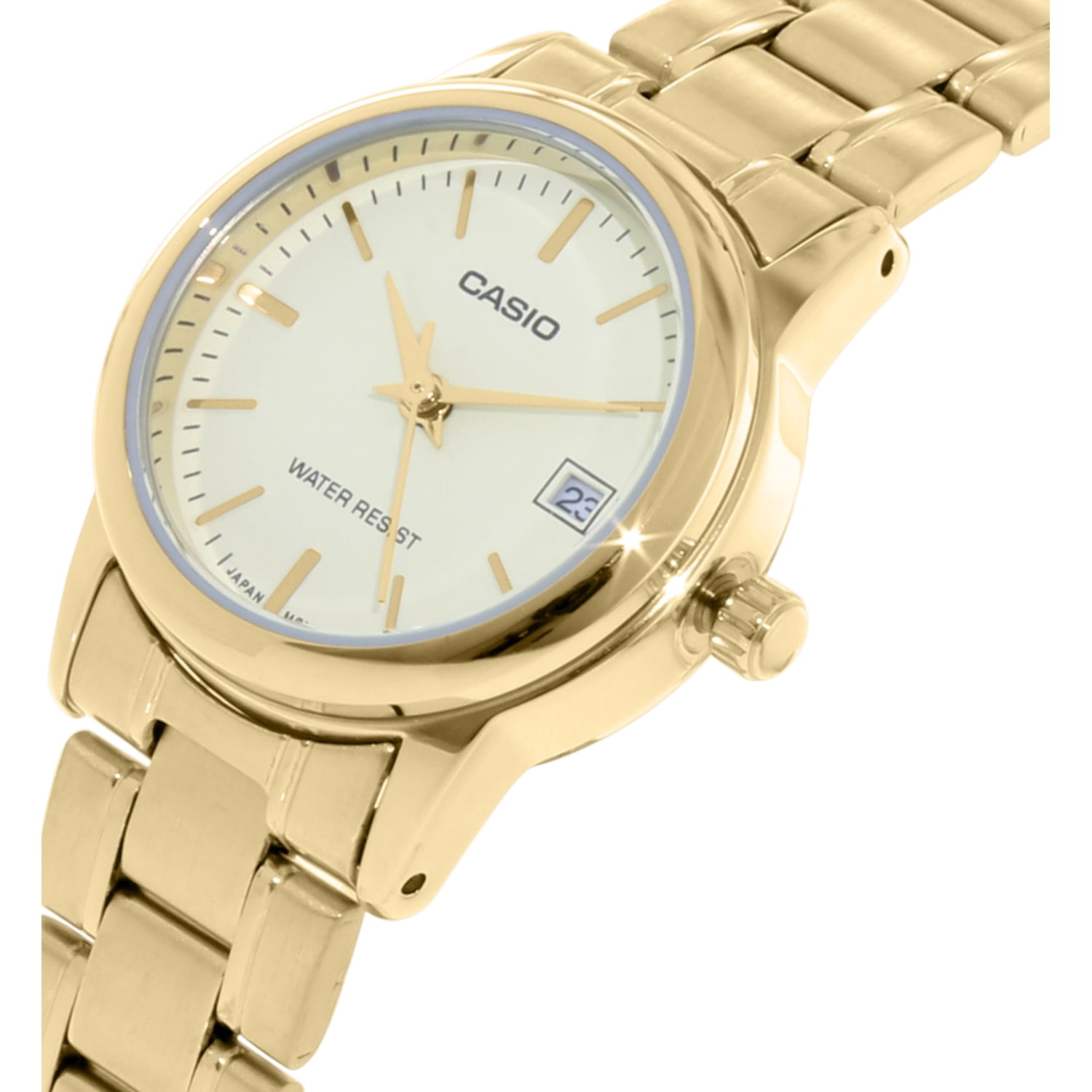 Gold-Tone Stainless Steel Ladies Watch LTP-V002G-9AUDF