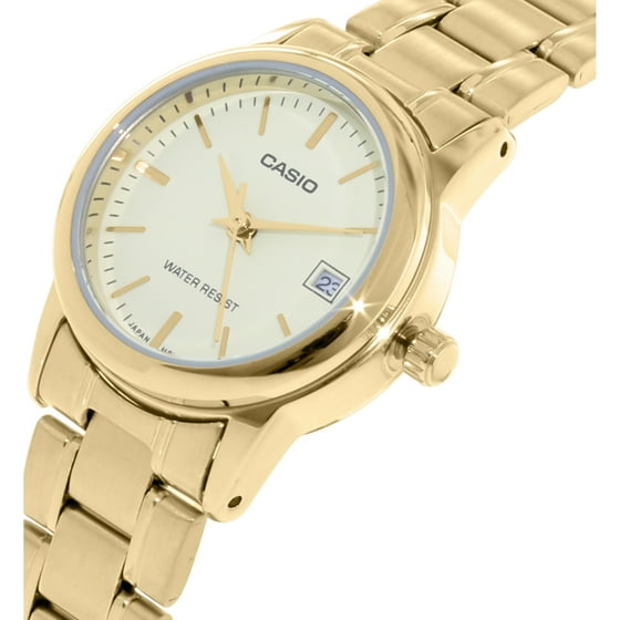 Casio GoldTone Stainless Steel Ladies Watch LTPV002G9AUDF