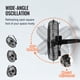 thumbnail image 4 of Ventilador de pared VEVOR, 2 unidades, 18 pulgadas, ajuste manual de inclinación de 360 grados, 3 velocidades, alta velocidad, máx. 4000 CFM, ventilador industrial de pared para interiores, comercios, 4 of 9