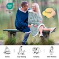 thumbnail image 4 of Sudadera con capucha para adultos y niños, tamaño pequeño, color verde claro, 4 of 5