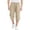 Khaki, variant on Kids Capri Pant Cotton Linen Drawstring Elastic Waist Straight Leg Pant Casual Loose Sporty Clothes With Pockets (14-15Years, Khaki)