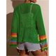 thumbnail image 2 of Cárdigans florales de ganchillo for mujer, cárdigan bohemio con abertura frontal, suéter, Tops de manga larga, moda Primavera Verano, 2 of 7