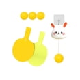 thumbnail image 4 of jinwen Table Tennis Training Set Tennis Trainer Pingpong Trainer Exerciser Parent Child Bunny Three Ball, 4 of 9