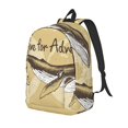 thumbnail image 1 of Disketp We Live for Adventure Mochila de Lona Estampada, Mochila Escolar de Viaje Ligera para Estudiantes y Portátil-Small, 1 of 5