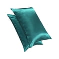 thumbnail image 1 of Naiovety 2 unids/set de funda de almohada de satén resistente a las arrugas y a la decoloración para una belleza duradera sedosa resistente a Juegos de cama azul verde, 1 of 6