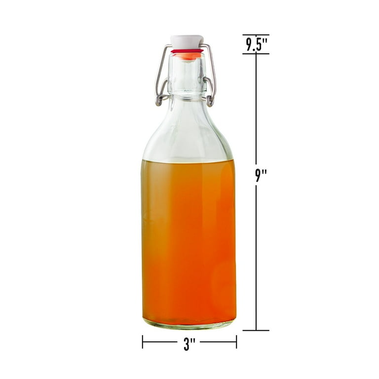 Swing Style Bottles for Secondary Fermentation & More 16 fl oz