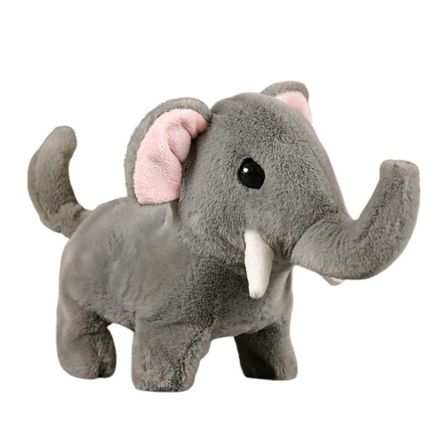 Realistic Interactive Elephant Toy Soft Sounding Perfect Companion Pet For Kids & Adults Walking & Tail Wagging Robotic Elephant Ideal For Elephant Enthusiasts