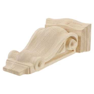 WEUVEB Large Khaki Wooden Corbels Made from Wood Material for Stylish Home Decor Accents