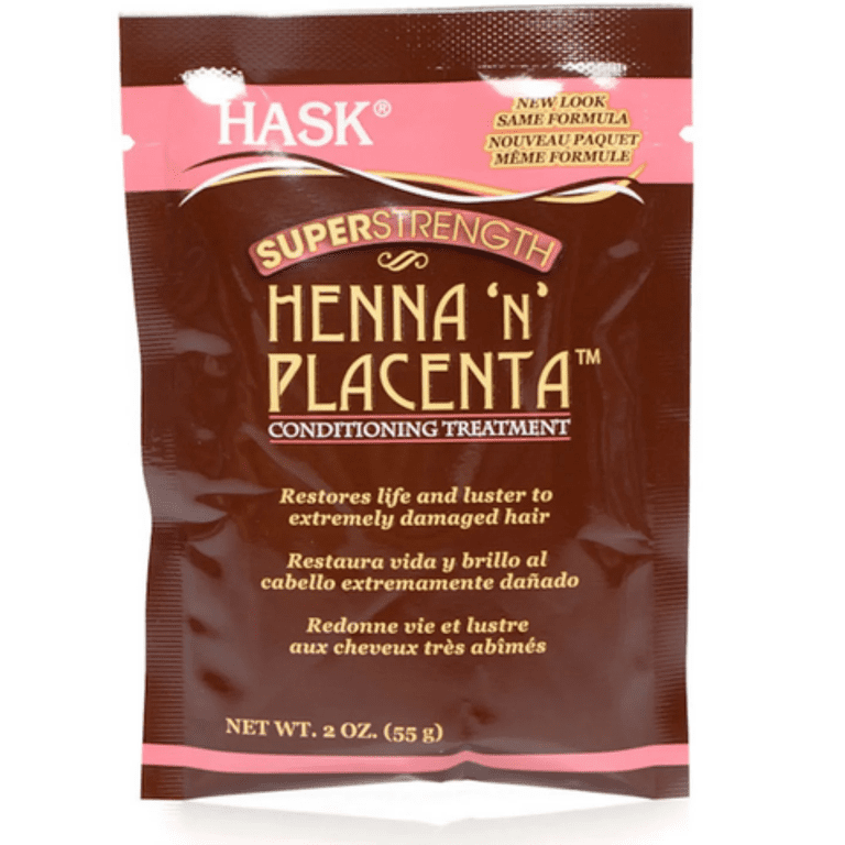 Hask Placenta Henna N Placenta Conditioning Treatment Super 2 oz