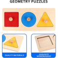 thumbnail image 5 of TrueNorth 1 Pieces Gift Wooden Shape Puzzles,wood Knob Puzzle Peg Board, 5 of 5