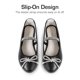 thumbnail image 4 of Zapatos DREAM PAIRS SDFL2409K Bailarinas Negras para Niñas, 4 of 5