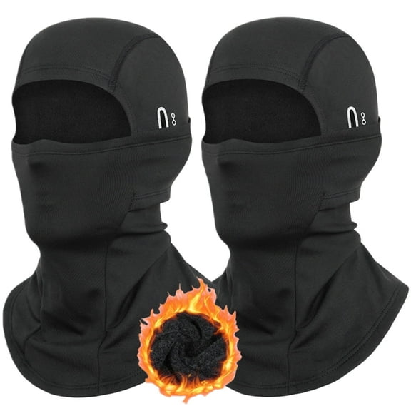 Winter Balaclava Ski Mask for Men Women Windproof Thermal Face Mask Cold Weather Scarf for  Cold Weather Gear, Black Cycling Skiing Climbing