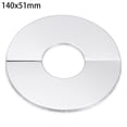 thumbnail image 2 of Silver Faucet Decorative Cover Beautify and Block Reserved Pipe Holes Suitable for Radiator Drain Line and More, 2 of 6