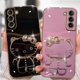 thumbnail image 2 of Funda con soporte de Hello Kitty para Samsung Galaxy, A73, A72, A71, A70, A04, A04E, A54, A53, A52, A51, A50, A30, A12, A13, A14, A20S, A21S, 4G, 5G, 2 of 5