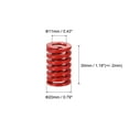 thumbnail image 2 of Unique Bargains Die Ressort 5 Pack TM 20mm OD 30mm Spirale d'Estampage de Charge Moyenne Meurent Ressorts, Rouge, 2 of 6